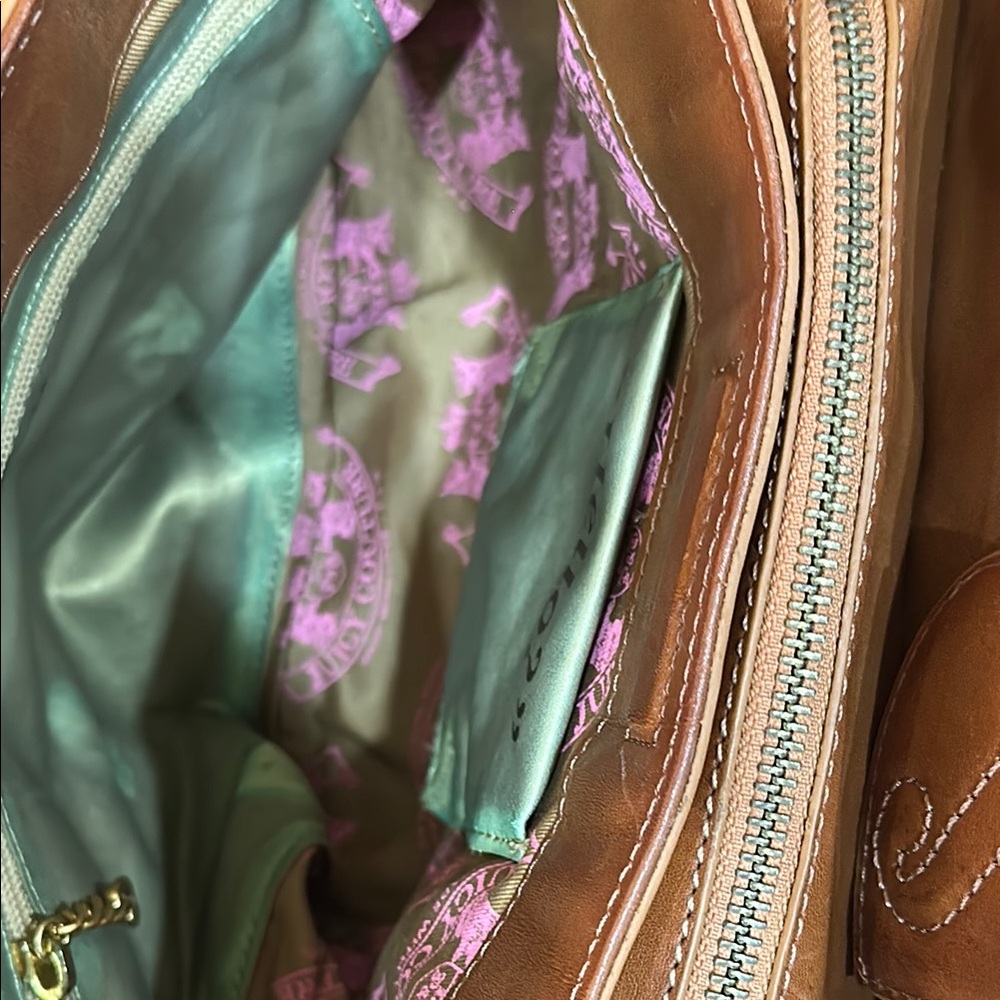 Juicy Couture Brown and Gold Satchel with Timeless Elegance - Picture 5 of 14